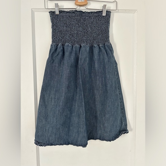 Denim, Strapless mini dress, jean, festival - Picture 2 of 4